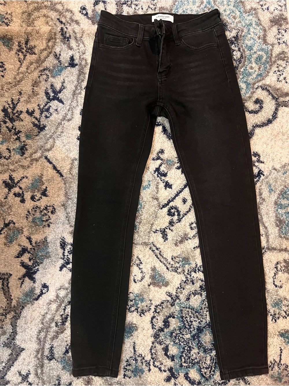 High-Rise Black Skinny Jeans